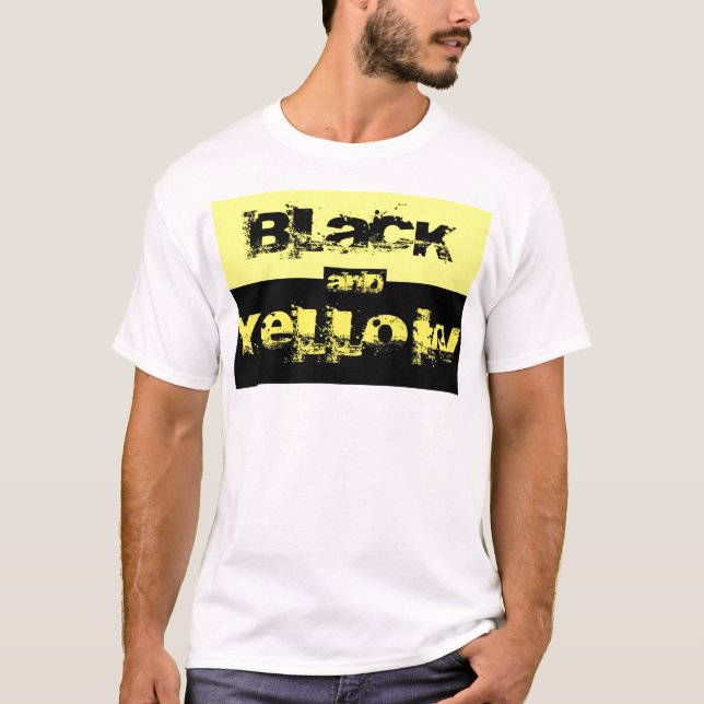 Camiseta Fã preto & amarelo (Frente)