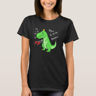 Camiseta Fa Ra Ra Ra Ra Rawr Rawr Natal Engraçado Dinossaur