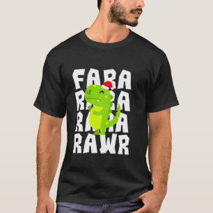Camiseta Fa Ra Ra Ra Rawr Engraçado Natal T Rex Dinossaur