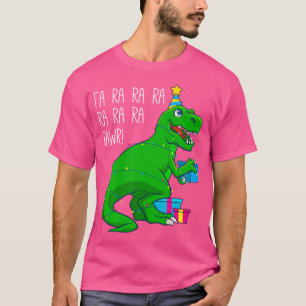 Camiseta Fa Ra Ra Rawr Christmas Dinosaur T Rex Xmas Trex M