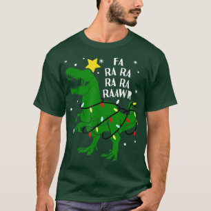 Camiseta Fa Ra Raawr T Rex Feliz De Natal Rex Mas Dinosour