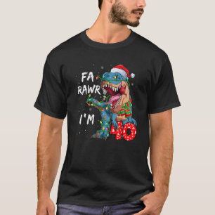 Camiseta Fa Rawr, 40 anos, sou aniversário de 40 anos de di