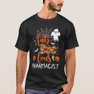 Camiseta Fab Boo Lous Farmacêutico Boo Ghost Halloween Spoo