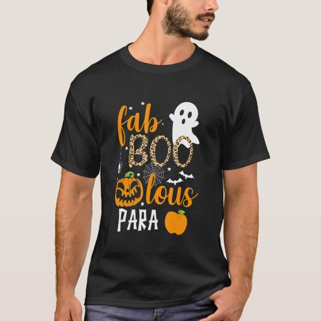 Camiseta Fab Boo Lous Para Ghost Halloween (Frente)