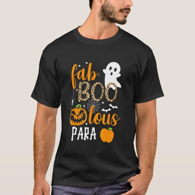 Camiseta Fab Boo Lous Para Ghost Halloween (Frente)