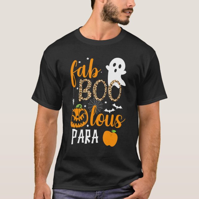 Camiseta Fab Boo Lous Para Ghost Halloween (Frente)