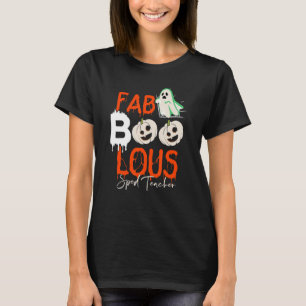 Camiseta Fab Boo Lous Sped Professora Leopard Spookeen