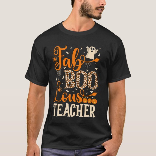Camiseta Fab Boo Lous Teacher Halloween (Frente)