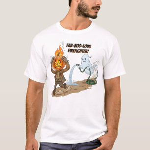 Camiseta Fab-ULO-so Bombeiro   Halloween