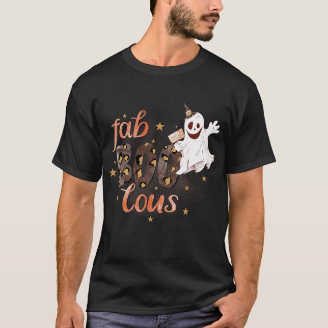 Camiseta FabBOOlous Halloween Ghost Engraçado (Frente)
