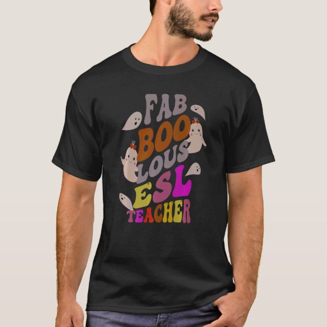 Camiseta Faboolosa fantasia de professor de AEP Este É Meu  (Frente)