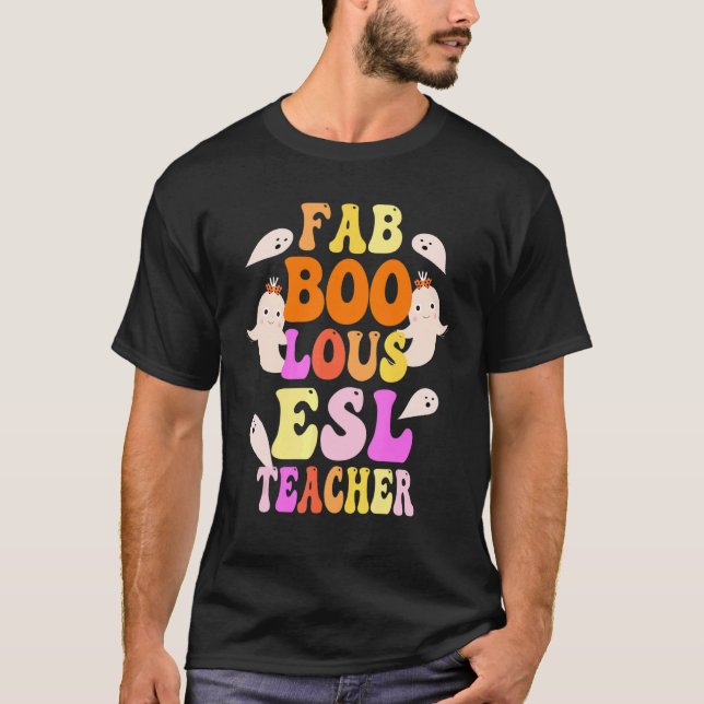 Camiseta Faboolosa fantasia de professor de AEP Este É Meu  (Frente)