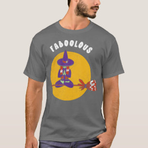 Camiseta Fabooloso Halloween Bruxa Festa Engraçada Tee Scar