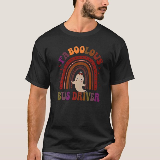 Camiseta Faboolous BUS DRIVER Costume Este É Meu Spooky 2 (Frente)