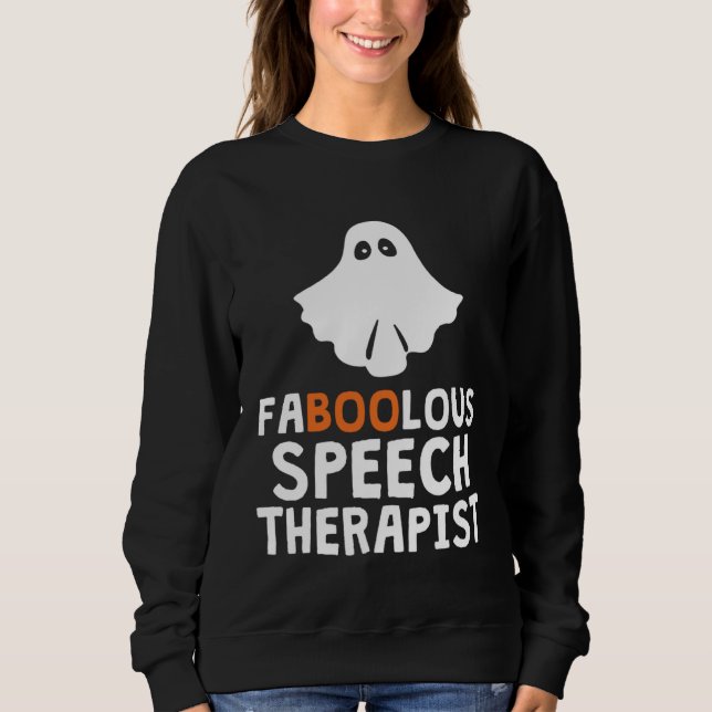 Camiseta Faboolous Fabulous Speech Therapist Teacher Hallow (Frente)