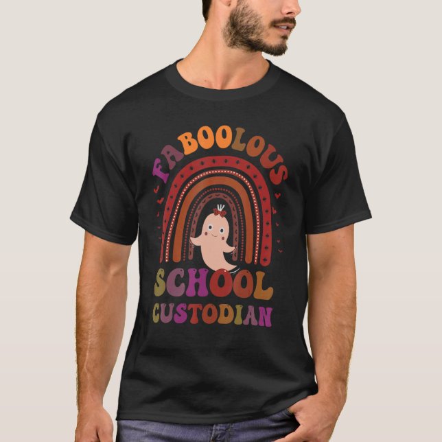 Camiseta FaBOOlous SCHOOL CUSTODIAN Fume Este É Meu Spoo (Frente)