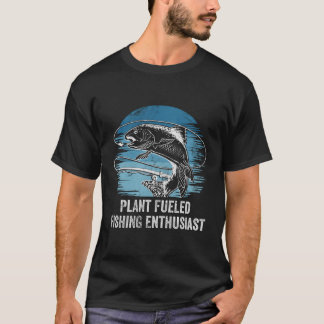 Camiseta Fábrica Alimentada Pela Pesca Entusiasta Estilo De