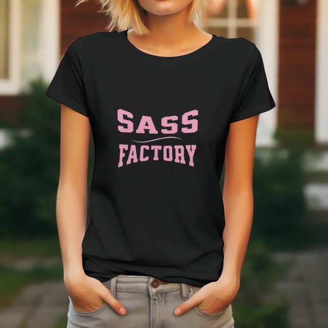 Camiseta Fábrica de Sass - Divertido (Criador carregado)