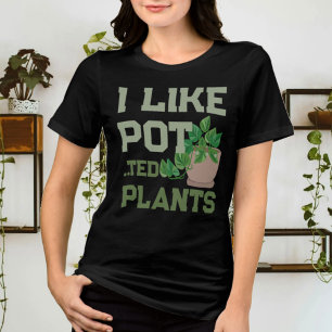 Camiseta Fábrica Engraçada Eu Gosto De Plantas Potentes