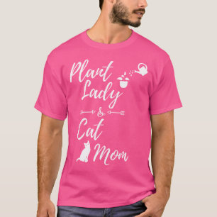 Camiseta Fábrica Engraçada Gata Mamãe Gardenha Plantas Sobr