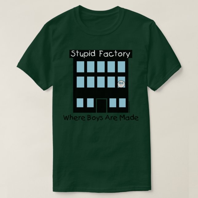 CAMISETA FÁBRICA ESTÚPIDA (Frente do Design)