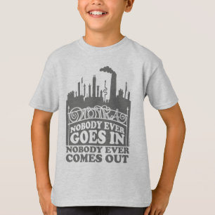 Camiseta Fábrica Willy Wonka - Nunca Ninguém Entra