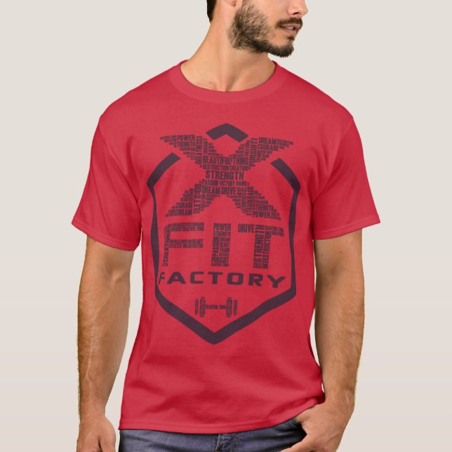 Camiseta Fábrica XFit Ameixa (Frente)