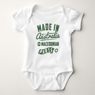 Camiseta Fabricado Na Austrália Com Peças Macedónicas