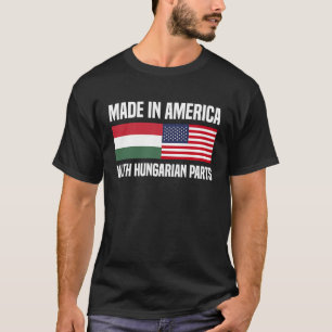Camiseta Fabricado nos Estados Unidos com ascendência húnga