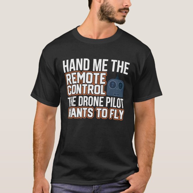Camiseta Fabricante de modelos de drones com piloto quadroc (Frente)