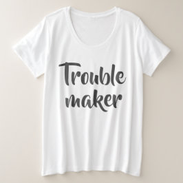 Camiseta Fabricante de problema branco engraçado