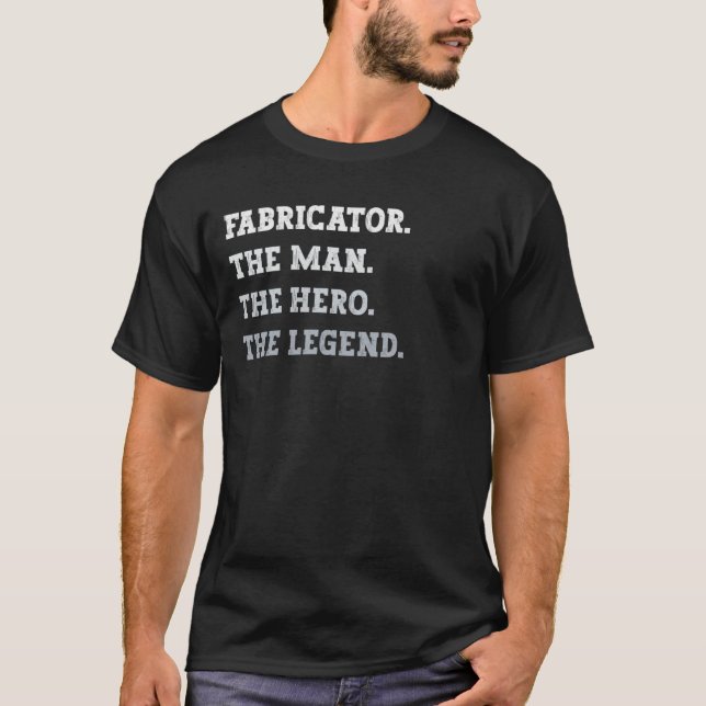 Camiseta Fabricante O Homem Herói A Legenda Fabricator (Frente)