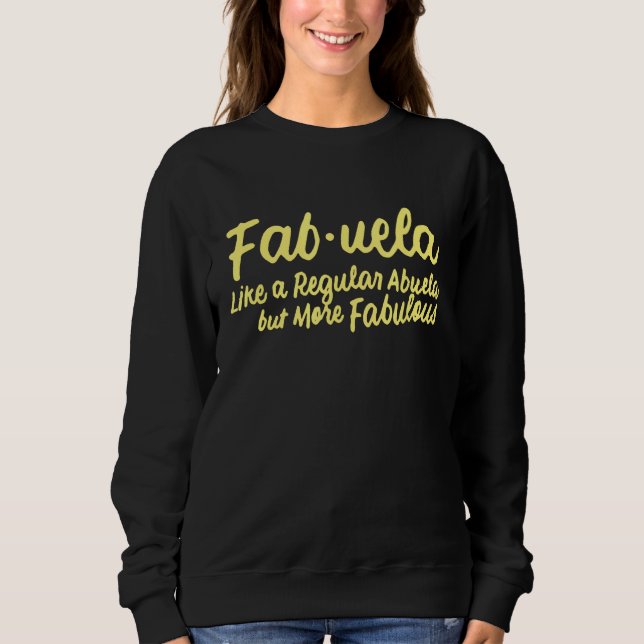 Camiseta Fabuela Definition Abuela Latina Avô espanhol (Frente)