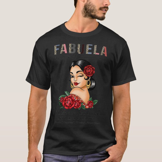Camiseta Fabuela Definition Funny Fabulosa Abuela Espanhol  (Frente)