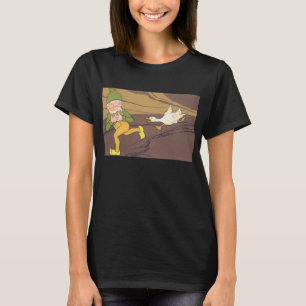 Camiseta Fábula Vintage de Esopo - Gansa que Punha Ovos de 