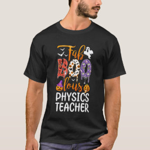 Camiseta Fábulo Professor de Física Fantasma Abóbora Natal