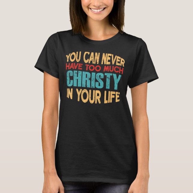 Camiseta Fabulosa Christy Personalizada Piada do Nome da Ca (Frente)