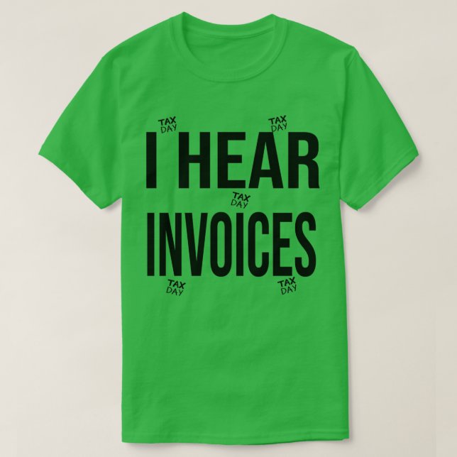 Camiseta Fabulosa Conta-Dia do Imposto Calculadora Presente (Frente do Design)