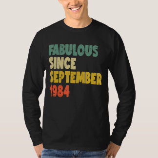 Camiseta Fabulosa Desde Setembro De 1984 Menina Mulher B