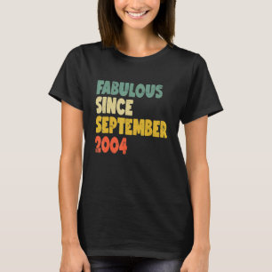 Camiseta Fabulosa Desde Setembro De 2004 Menina Mulher B
