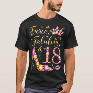 Camiseta Fabulosa e raparigas de 18 anos 18 anos