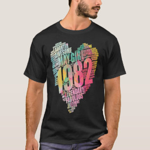 Camiseta Fabulosa MAIORIA MENINA 1982 Incrível Grande Coraç