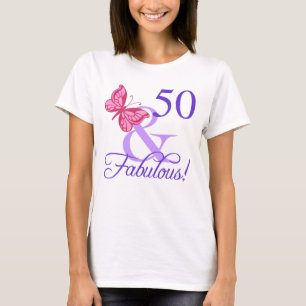 Camiseta Fabuloso 50º aniversário para as mulheres