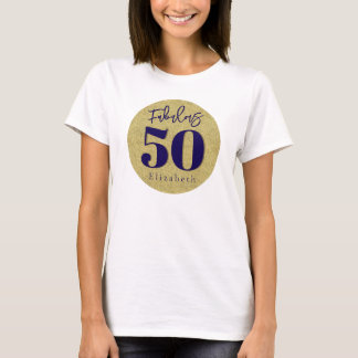 Camiseta Fabuloso 50 anos Dourados