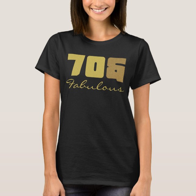Camiseta Fabuloso 70 Birthday (Frente)