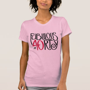 Camiseta Fabuloso a 40 vermelho
