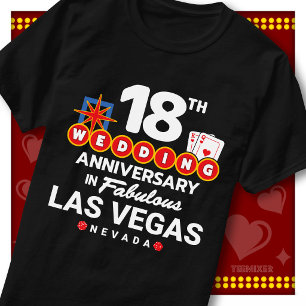 Camiseta Fabuloso Casal de Aniversário de 18 Anos de Casado