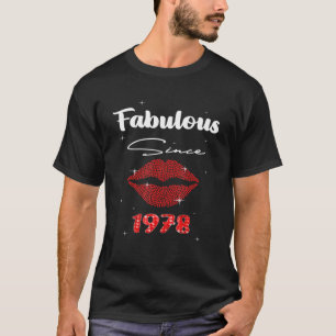 Camiseta Fabuloso Com 44 Anos Desde 1978, Aniversário De 44