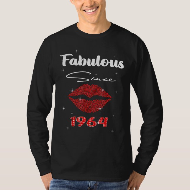 Camiseta Fabuloso De 58 Anos Desde 1964 58º Aniversário Par (Frente)