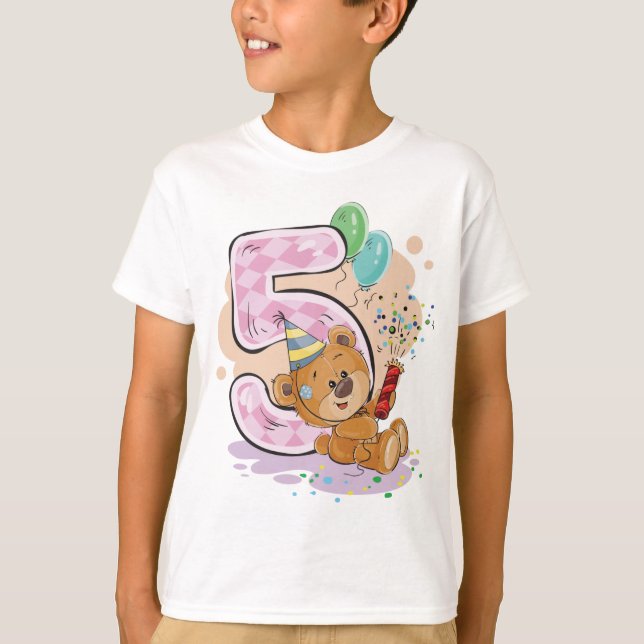 Camiseta "Fabuloso De 5 Anos" (Frente)